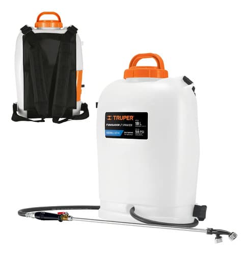 Fumigador 18l Eléctrico Batería Recargable 12v Truper 101745 Blanco