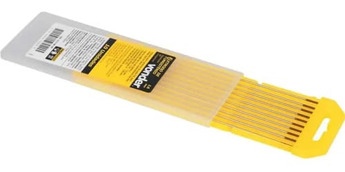 Varilla Para Soldar Vonder De Tungsteno, Punta Roja, 3.2 Mm (pack De 5 Unidades) Rojo