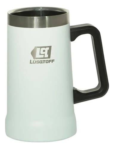 Vaso Chopero 700 Ml Blanco Lüsqtoff Acero Inoxidable Termico Blanco Chopero