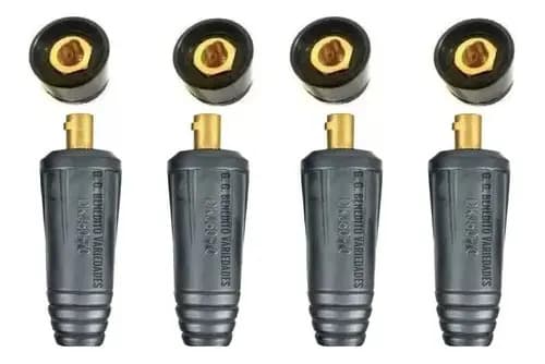 Kit De Conectores De Soldadura Inverter De 9 Mm Para 4 Conectores Macho Y 4 Hembra