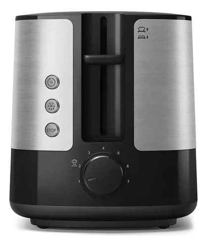 Tostadora Metalica Philips Hd2637/90 Diseño Compacto Color Gris