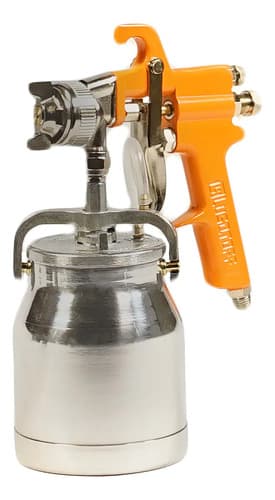 Pistola Para Pintar Lusqtoff De Baja 1,8mm Succión Tacho 1lt Color Naranja