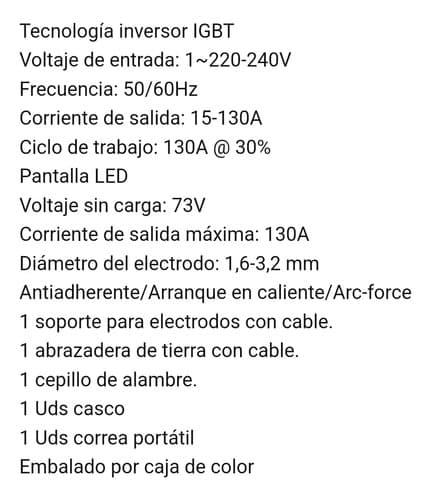 Soldadora Inverter Ingco 130a, Mma13018 Amarillo