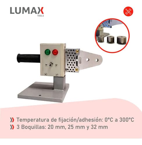 Termofusora 800w 3 Boquillas Termofusión Y Maletín