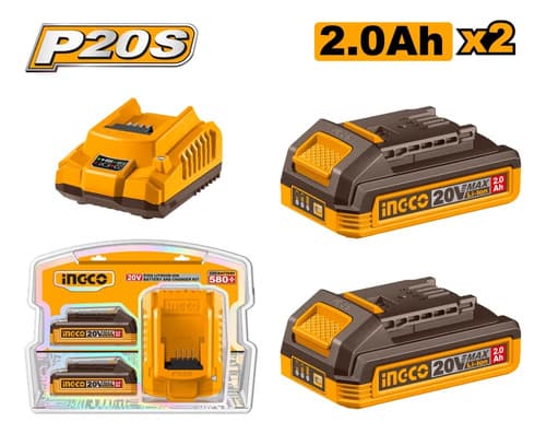 Pistola Engrasadora 20v Ingco Ggli2010 + 2 Baterias Cargador