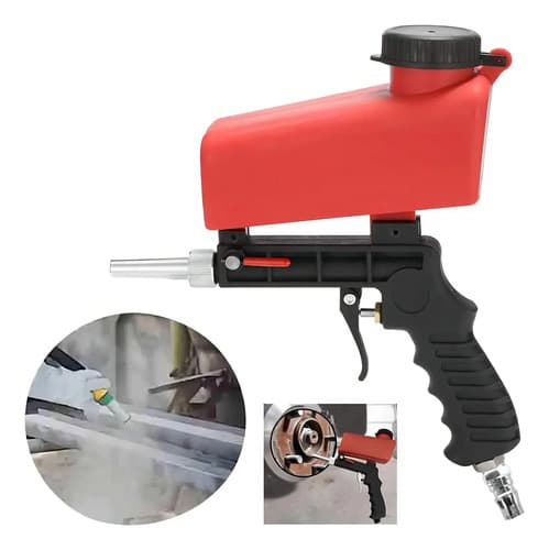 Pistola Arenado Gorillaz 90 Psi 600ml Capacidad 0.6l Limpieza Metales