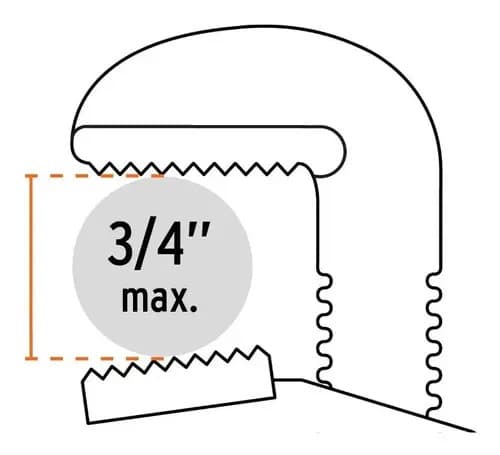 Llave Stilson 8'' X 1-13/32'' Hierro Nodular Truper 15835