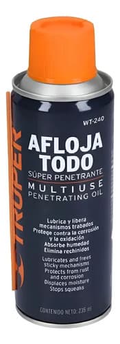 Aceite Afloja Todo En Aerosol Truper 235ml Naranja