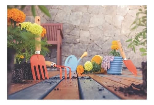 Juego De Herramientas Para Jardín Tramontina 78102/801 3pzas Naranja
