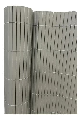 Cerca De Pvc Gris 1,2 X 3 Mts - Cañizo Caña Esterilla Gris