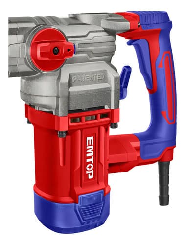 Rotomartillo 1050w Sds Plus 26mm 4.5 Joules Emtop Erhrp1052 Rojo 60hz