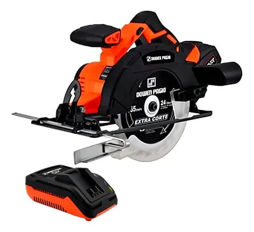 Sierra Circular Eléctrica Inalámbrica Dowen Pagio 9993176 165mm Naranja 50hz 50 Hz