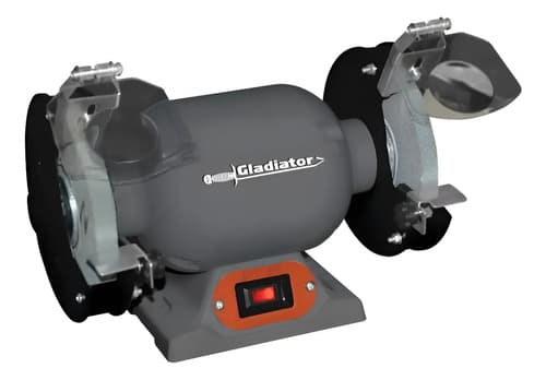 Amoladora De Banco 6 Pulgadas 250w Gladiator Ab406/2/220/50 Gris 50 Hz