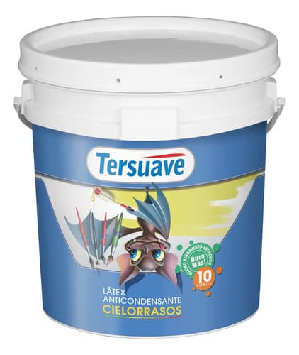 Látex Tersuave Para Cielorrasos Antihongos De 10 L Blanco Mate