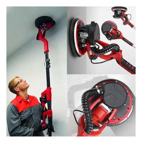 Lijadora Pared 1050w Emtop Techo Drywall Aspira Edsd10501 Color Rojo Frecuencia 50hz/60hz
