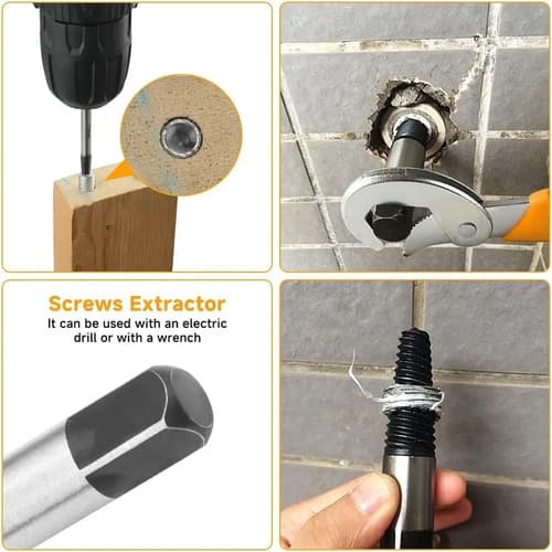 Juego De Extractor De Pernos Rotos De 8 Piezas Hoteche