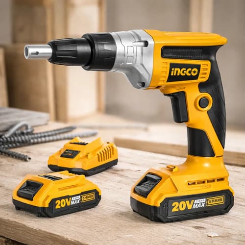 Atornillador Ingco Para Yeso 20v + Bateria 2.0ah Cdsli204200 Naranja 50 60