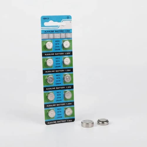 Pila Ag13 A76 Lr44 Alcalina Pack 10 Pilas De Litio Tira