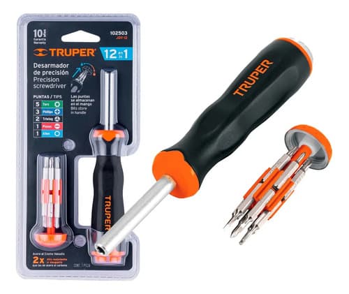 Desarmador De Joyero Multi Puntas 12 En 1, Truper 102503