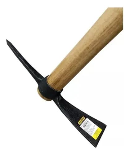 Pico Punta Paraboni Acero Forjado Madera 95cm Jardinería Construcción