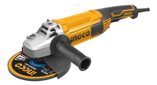 Amoladora Angular Ingco 9 Pulgadas 230mm 2200w Profesional Amarillo 50 Hz/60 Hz