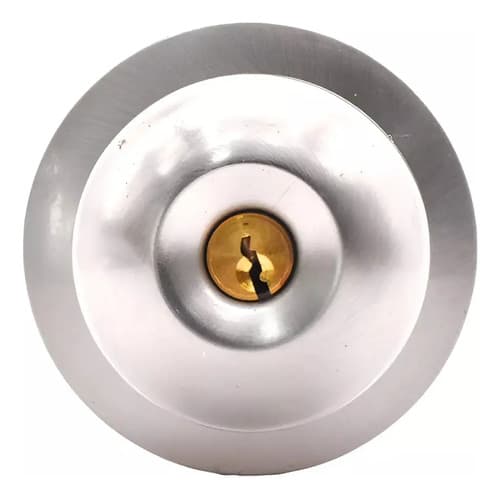 Cerradura De Pomo Plateada Wadia En Caja Lh-18 Ss Plateado