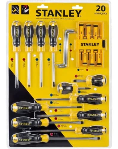 Set De Juego Destornilladores 20 Pz Stanley Stmt60220