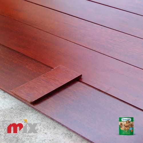 Tersuave Impregnante Protector Maderas Troya X 4 Lts - Mix Acabado Brillante Color Caoba