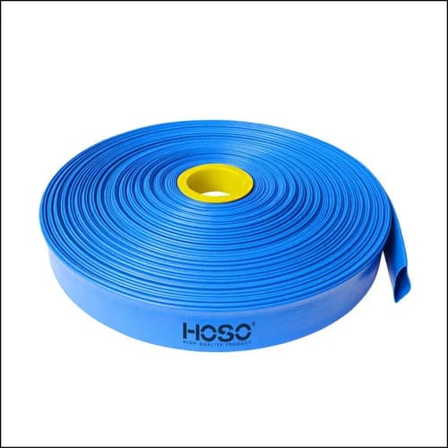 Manguera Pvc Plana 2 Pulgadas 6 Bar 100metros Motobomba Azul Azul