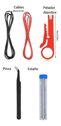 Kit Estaño Soldador 60w Temperatura Ajustabable Azul