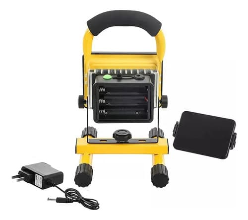 Foco Led De Mano Recargable 30w Camping Trabajo Pesca Blanco Frío