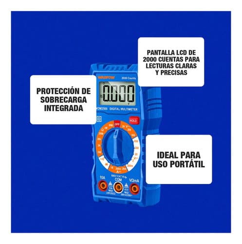 Multímetro Multitester Digital 600v Profesional Wadfow
