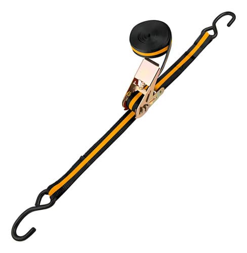 Cinta Catraca Para Sujetar Tolsen 25mmx5m Soporta 135kg -sc- Color Negro Con Naranja