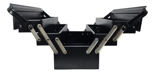 Caja De Herramientas Negra Reforzada Evald De 5 Cajones Tramontina Negro