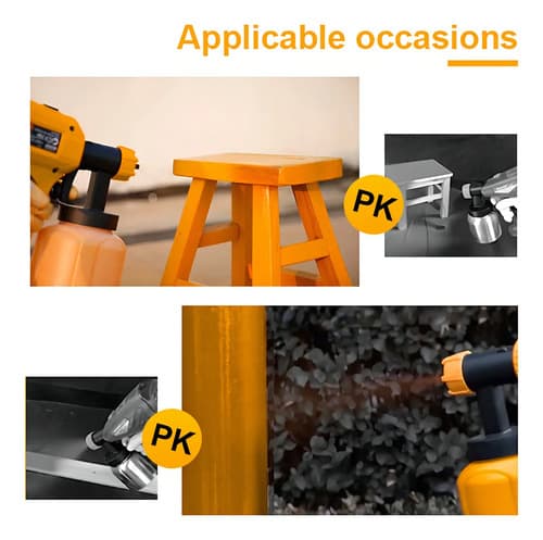 Pistola Para Pintar Inalámbrica Ingco Ucsgli20406 800ml Naranja