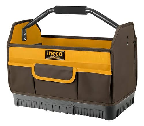 Bolso Industrial Portaherramientas C/ Manilla Ingco Htbgl04 Amarillo
