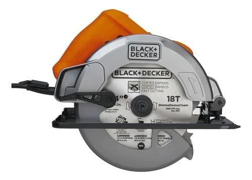 Sierra Circular Eléctrica Black+decker Cs1004 184mm 1400w Naranja 50hz