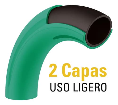 Manguera 2 Capas Conexion Plásticas 1/2 X 15 M Pretul 22132 Color Verde