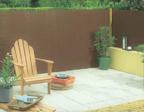 Cerca De Pvc Marrón 1,2 X 3 Mts - Cañizo Caña Esteras Cerco Marrón