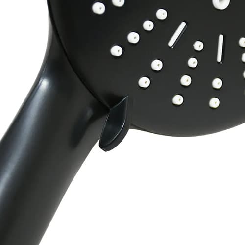 Ducha De Bano Negra C/punto Blanco Blisters Lh3277 Negro Mate