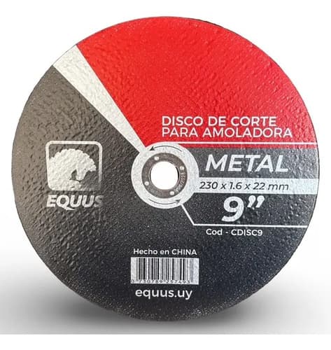 Disco De Corte Equus Para Metal, Pack De 25 Unidades Negro
