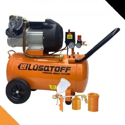 Compresor De Aire Eléctrico Portátil Lusqtoff 3,5 Hp 50 Lts Naranja 50 Hz Monofásica