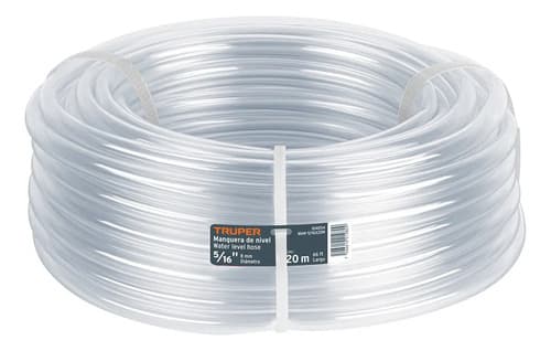 Manguera De Nivel, 5/16', Rollo De 20m, Truper 104054 Transparente