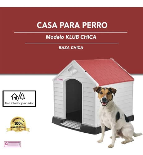 1 Paquete De 2 Casas Para Perro Chicas D 68x61x59cm Beige