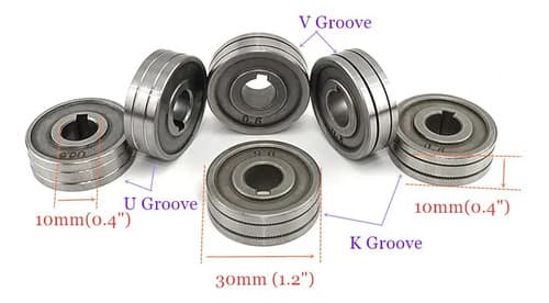 Rodillo Guía De Alambre Mig Para Soldadura Color 1.0-1.2mm/v Groove