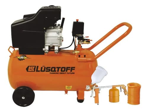 Compresor De Aire Lusqtoff 50 Litros 2.5 Hp + Kit 3  Piezas