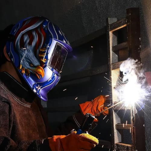 Careta Electrónica Anyiker Aykweld Buleeagle Para Soldar, Azul