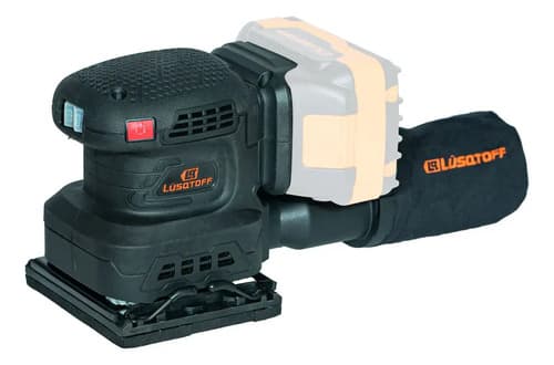 Lijadora Orbital Inalambrica Brushless 3 Lijas Lusqtoff Negro 50 Hz/60 Hz
