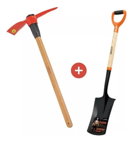 Kit Pala Corte Pocera Truper + Pico Punta Tramontina Aa