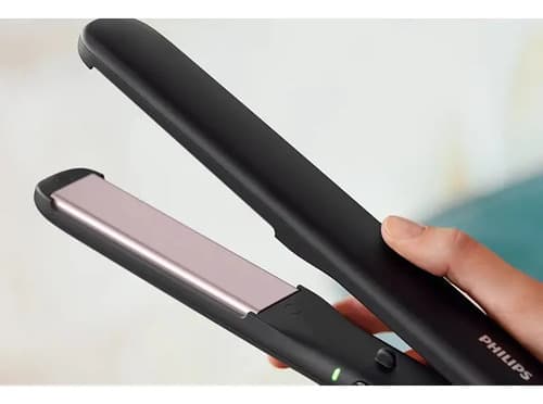 Plancha Para El Cabello Philips Hp8321 Placas Largas Negro